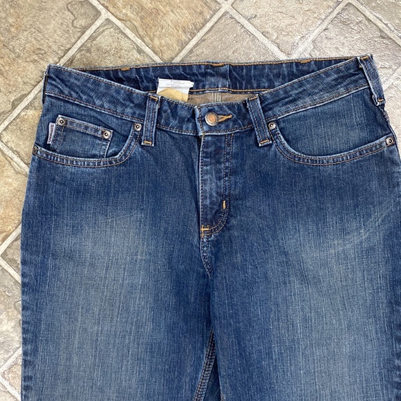 Carhartt Traditional Fit Bootcut Jeans, Med Blue Wash - Picture 2 of 11